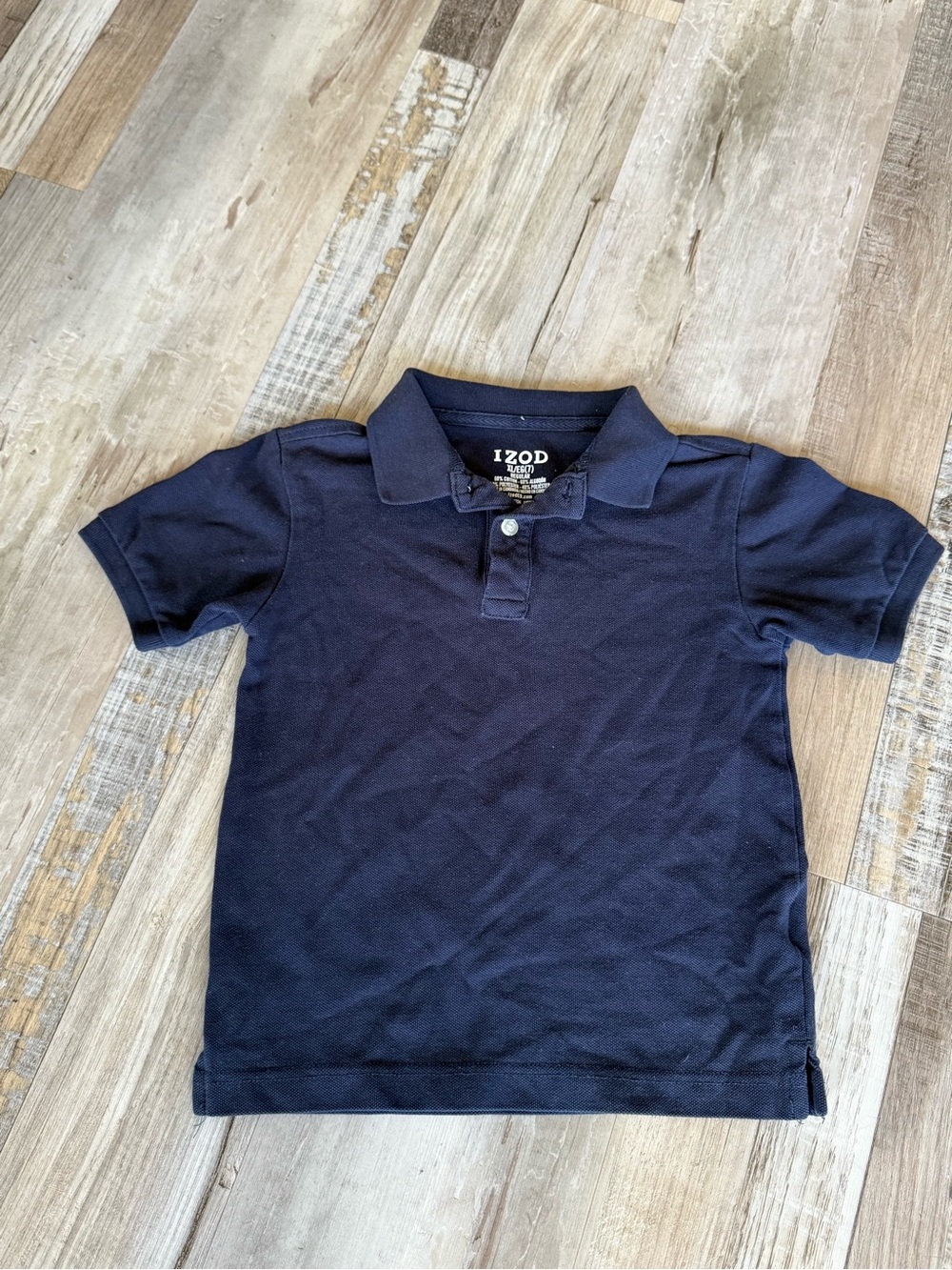 Navy blue polo shirt
